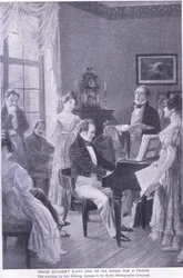 Schubert toca una canción para un amigo